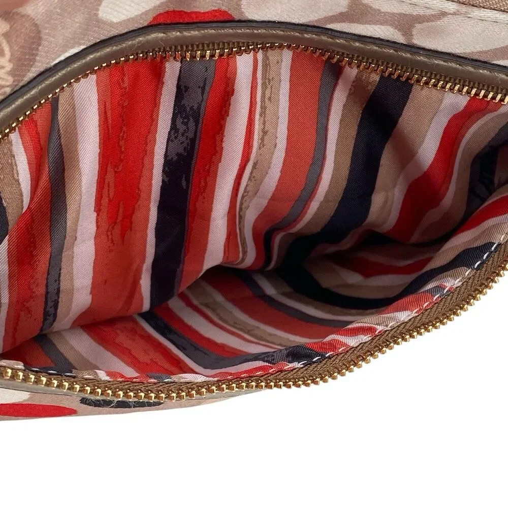 Coach Poppy Watercolor Dot East/West Swingpack Shoulder‎ Bag - Picture 14 of 16